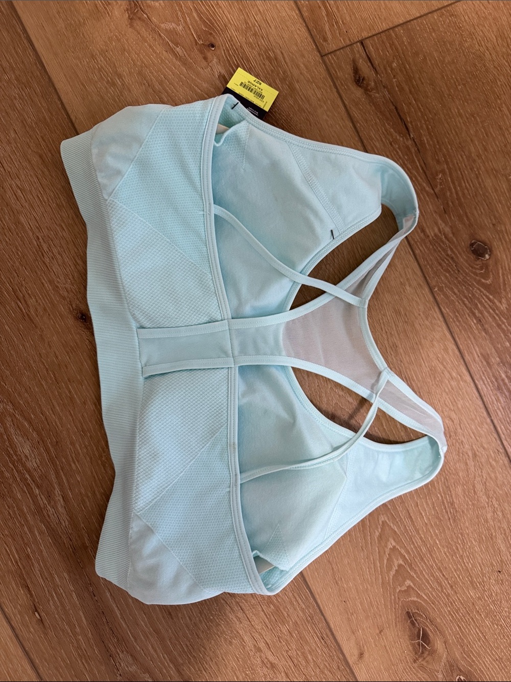 Xersion Light Mint Racerback Seamless Sports Bra - Picture 5 of 7